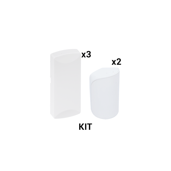 KIT Básico Sensores Inalámbricos - Incluye 3 Contactos Magnéticos y 2