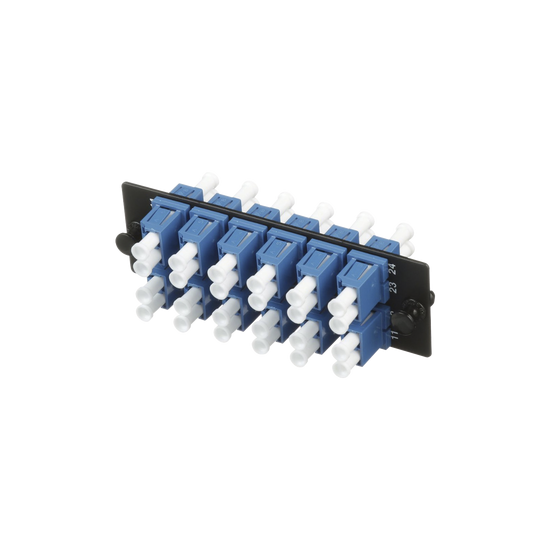 Placa Acopladora de Fibra Optica FAP, Con 12 Conectores LC Duplex (24