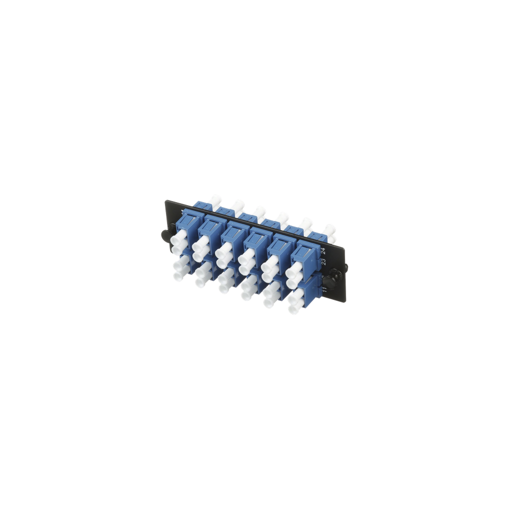 Placa Acopladora de Fibra Optica FAP, Con 12 Conectores LC Duplex (24