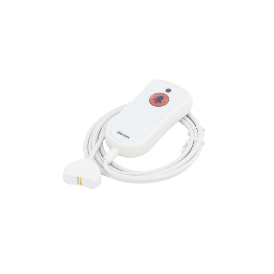 Pulsador de Cama Blanco Antibacteriano / Botón Rojo de Alarma 20mm / C