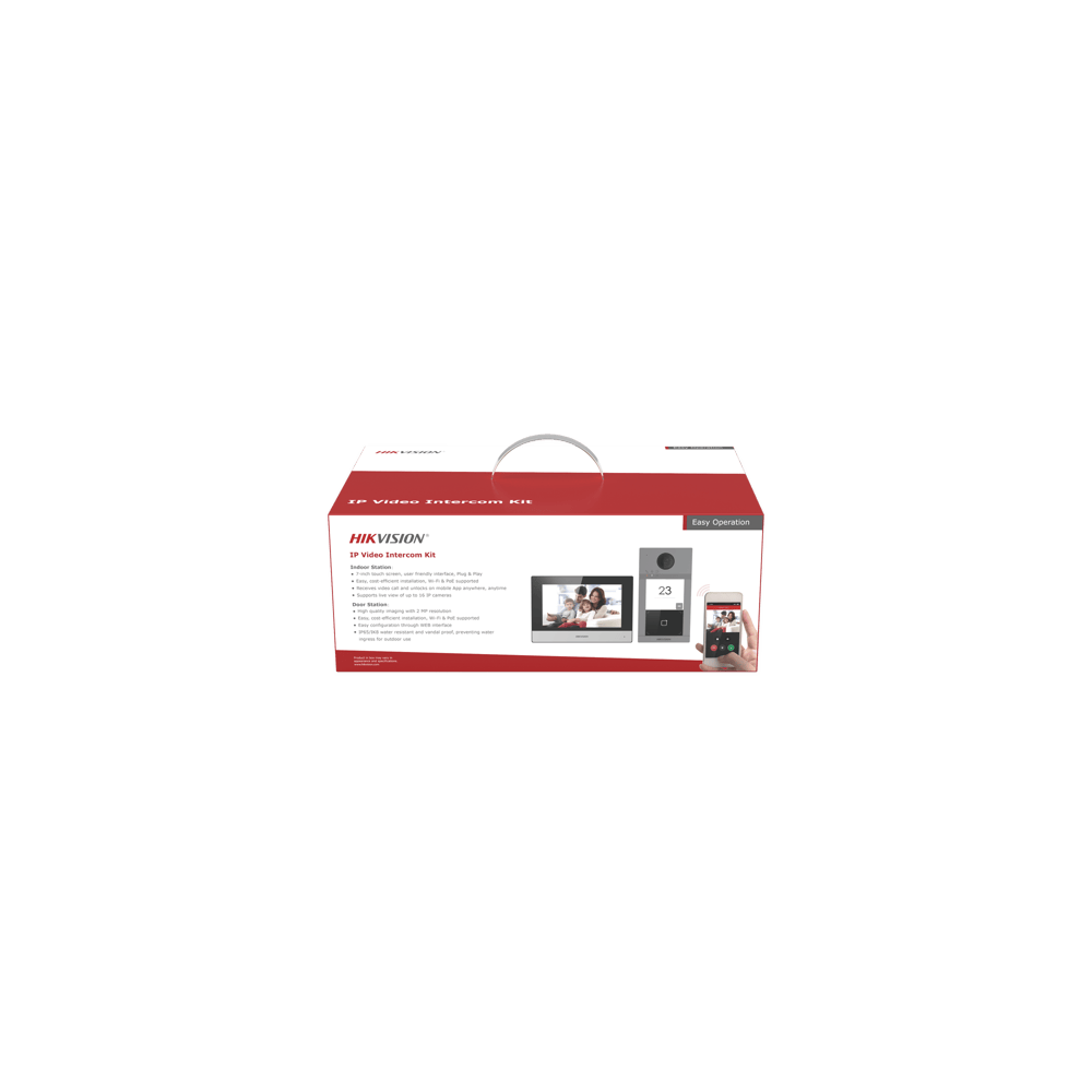 Kit de Videoportero IP PoE Estandar con llamada a App de Smartphone (H