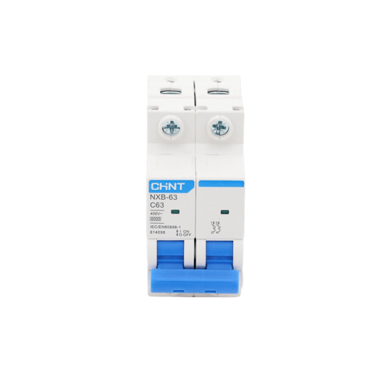 Pastilla para Riel Din, 2 Polo, 63 Amp, Vca:110/415v, 6kA, Catálogo: N