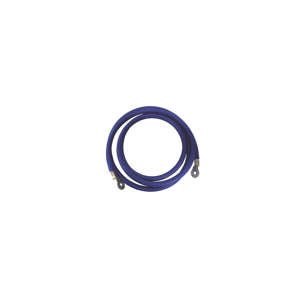 Cable para Baterías, 2.2 m Azul Calibre 2 AWG con Terminales de Ojo en