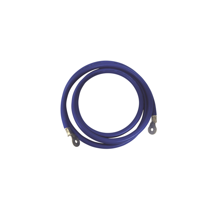 Cable para Baterías, 2.2 m Azul Calibre 2 AWG con Terminales de Ojo en