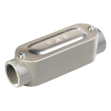 Caja oval roscada tipo C de 1 1/2" (38.1 mm) Incluye tapa y tornillos.