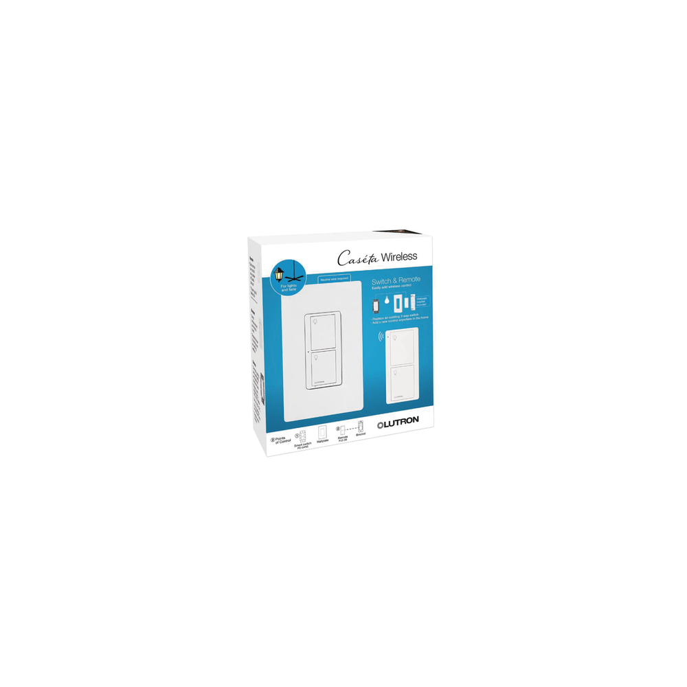 (Caseta Wireless) Kit, Apagador, base para empotrar en pared el contro
