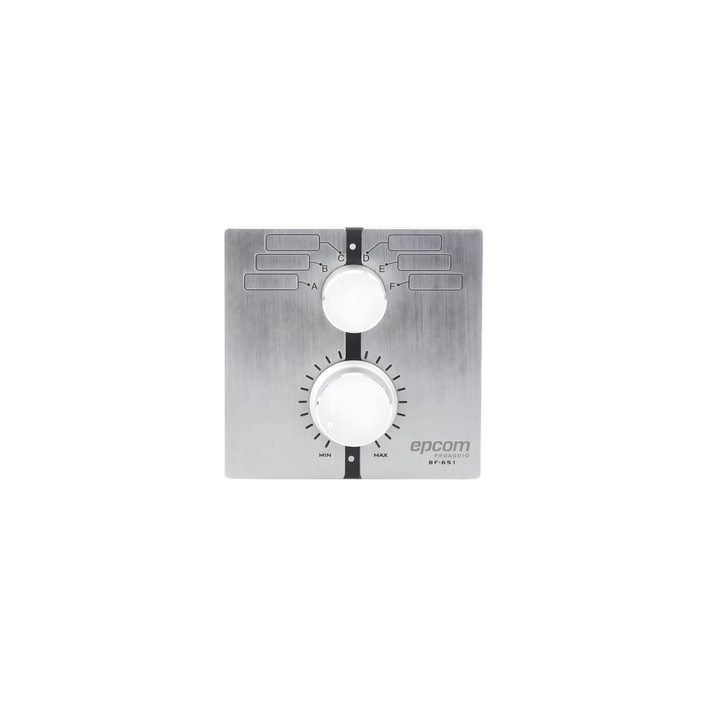 Control de Volumen Remoto con Selector de Canales | Compatible con Amp