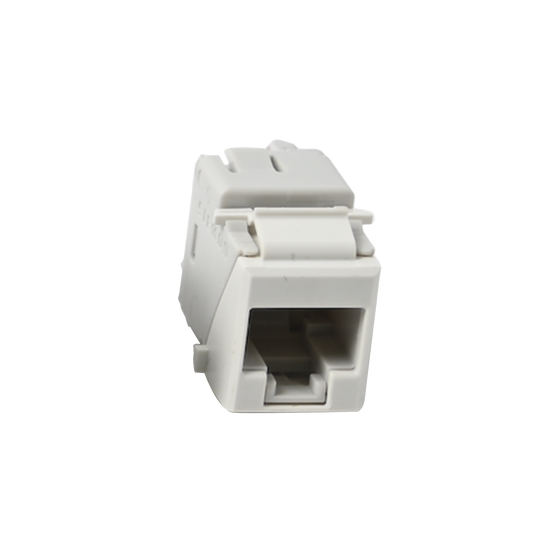 Jack Ultramax Cat6A, UTP, Tipo Keystone, Color Blanco, Punch Down
