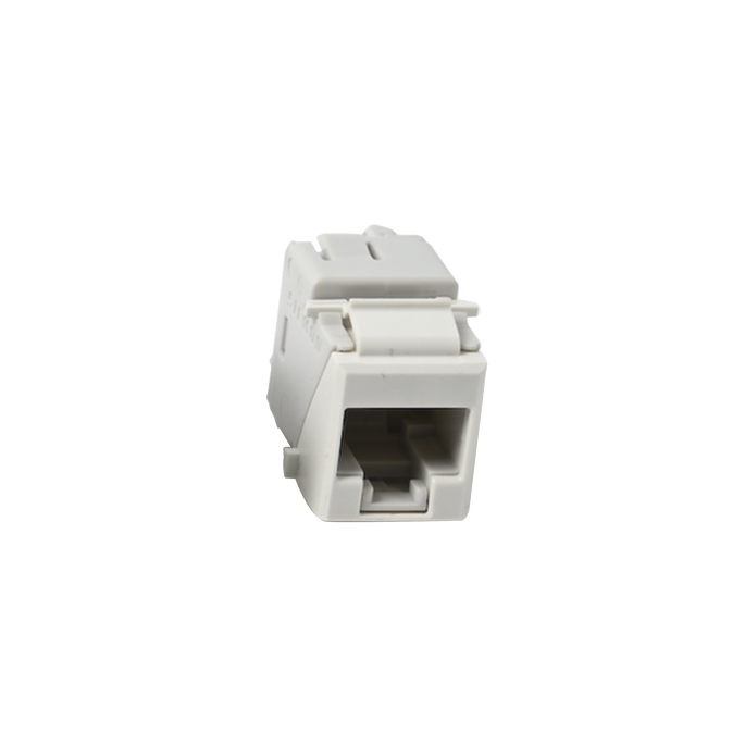 Jack Ultramax Cat6A, UTP, Tipo Keystone, Color Blanco, Punch Down