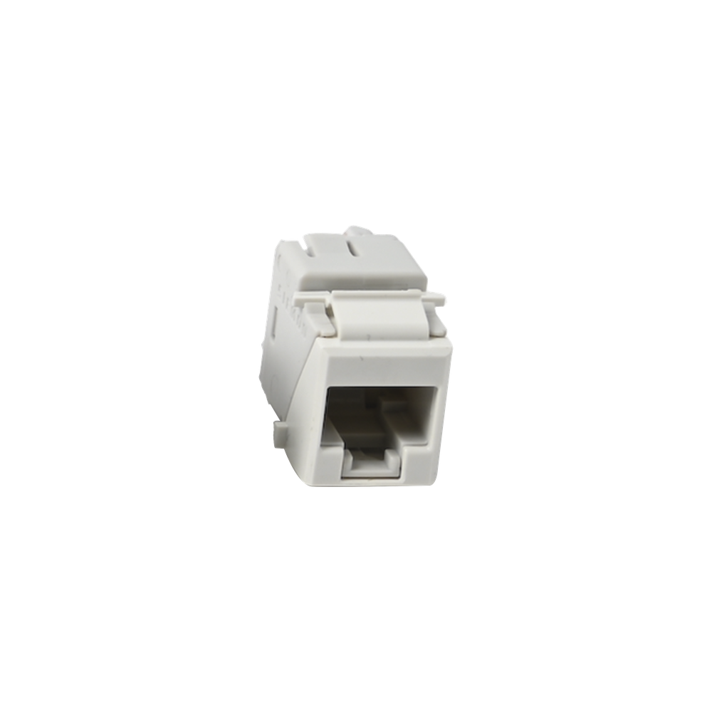 Jack Ultramax Cat6A, UTP, Tipo Keystone, Color Blanco, Punch Down