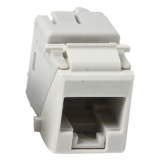 Jack Ultramax Cat6A, UTP, Tipo Keystone, Color Blanco, Punch Down