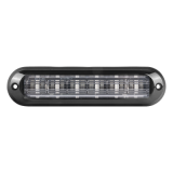 Luz Auxiliar Ultra Brillante IP67 de 6 LEDs, Color Rojo, con mica tran