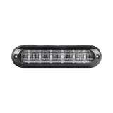 Luz Auxiliar Ultra Brillante IP67 de 6 LEDs, Color Azul, con mica tran