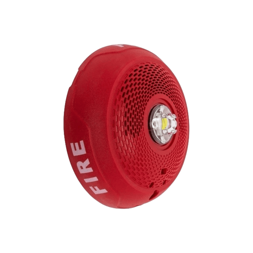 Bocina con Lámpara Estroboscópica LED / Montaje en Techo / Lente Rojo