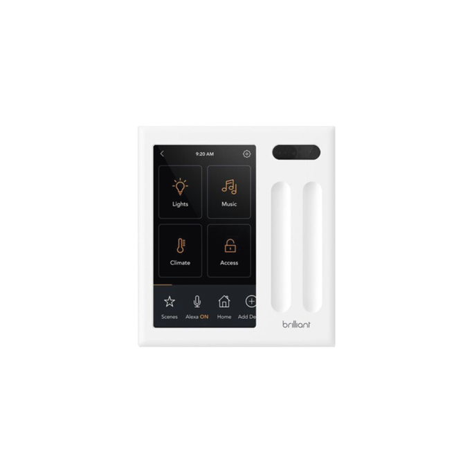 Control touch desde su pantalla en pared, compatible con 2 cargas para