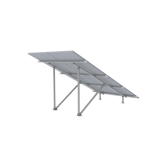 Montaje para Panel Solar / Riel 5 de 2.7m (8.9 ft) / 2x2 Módulos / Esp