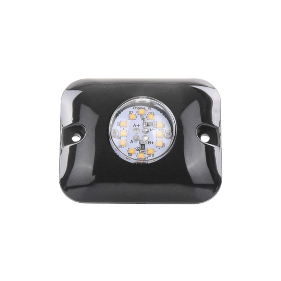 Luz Oculta Ultra Brillante con 12 LED, Color Ambar