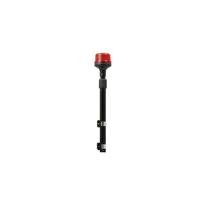 Luz Telescópica para Motocicletas, 8 LED, Roja, SAE Clase I