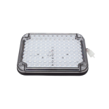 Luz de Advertencia de 9X7", Bicolor Rojo/Claro, Ideal para Ambulancias