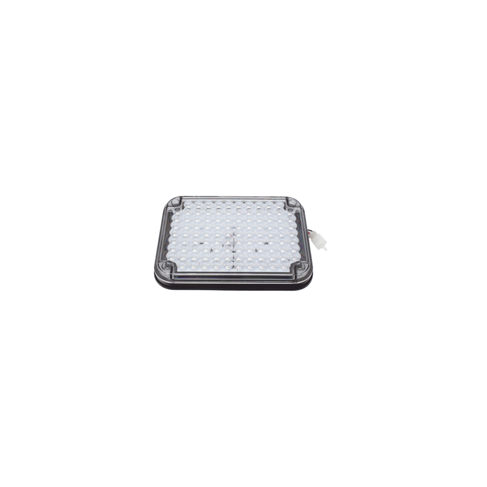 Luz de Advertencia de 9X7", Bicolor Rojo/Claro, Ideal para Ambulancias