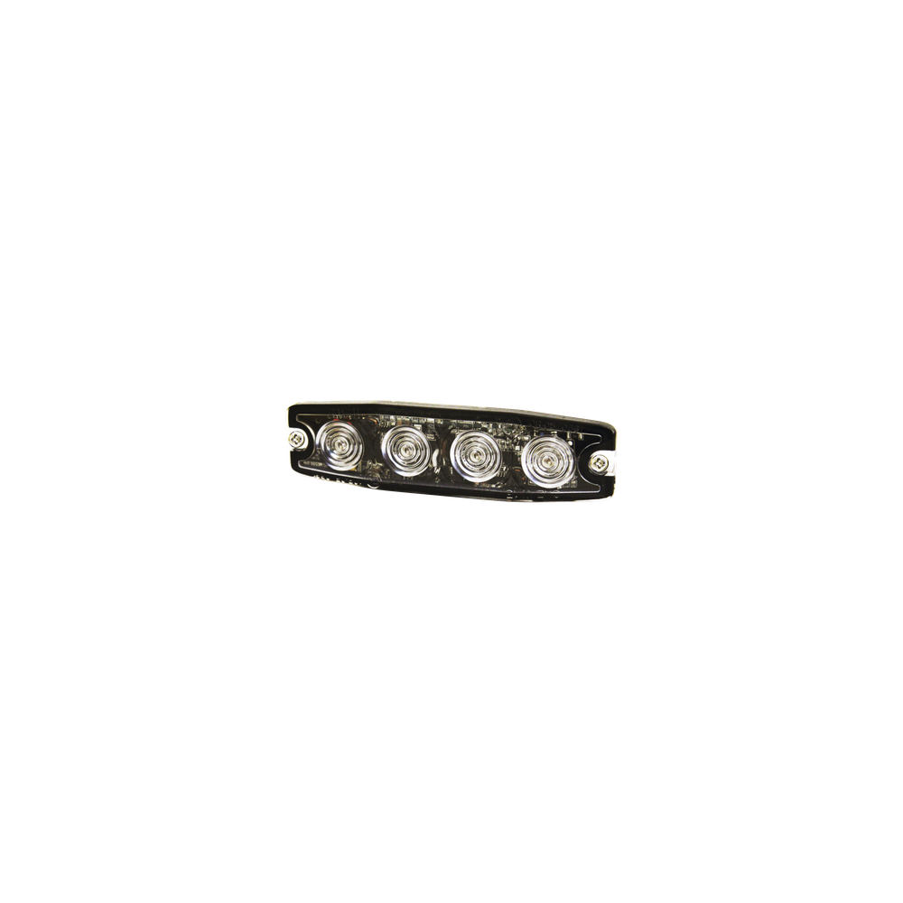 Luz Auxiliar de 4 LED, ámbar, SAE Clase I, Lente transparente