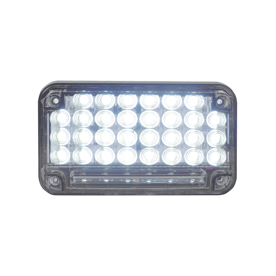Luz de Advertencia de 7X4", Color Claro, Con Luz de Trabajo, Ideal par