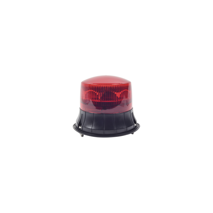 Burbuja LED giratoria color rojo, 9 LEDs, montaje permanente