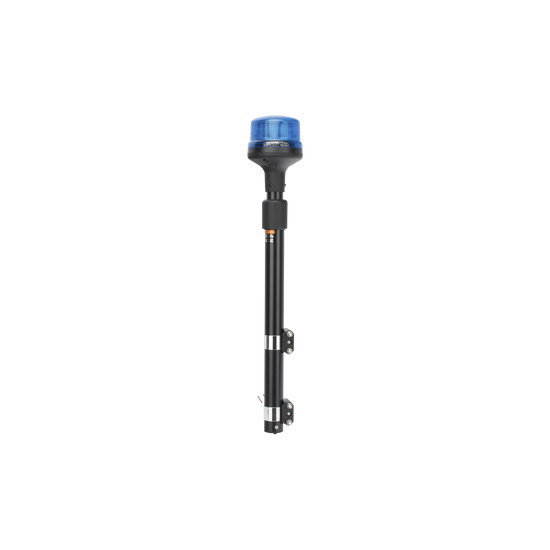 Luz Telescópica para Motocicletas, 8 LED, Azul, SAE Clase I