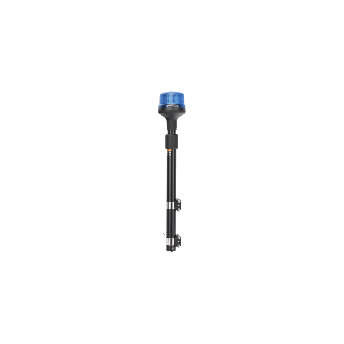 Luz Telescópica para Motocicletas, 8 LED, Azul, SAE Clase I