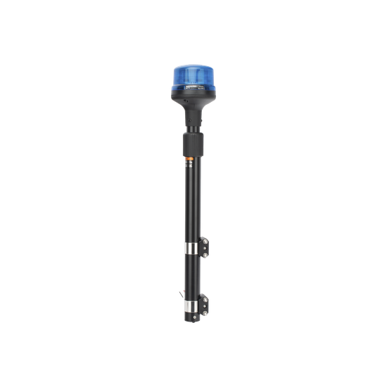 Luz Telescópica para Motocicletas, 8 LED, Azul, SAE Clase I