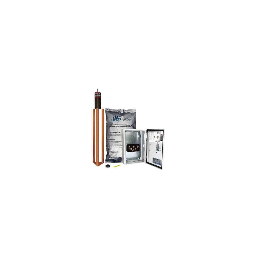 Kit de puesta a tierra de 45 A con Electrodo, Filtro, Acoplador y Comp