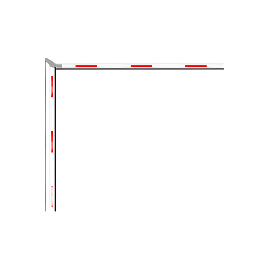 Brazo Articulado 5 mts (2.5+2.5) para Barreras Hikvision Serie DSTMG52