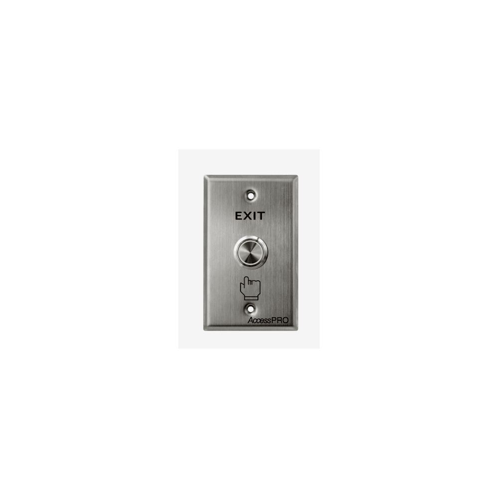 Botón de Cabeza Plana / Exterior IP66 / Estético / Placa de Acero Inox