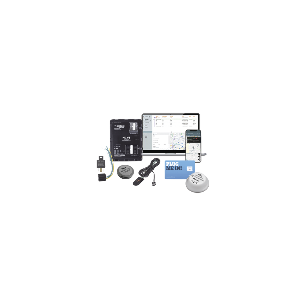 Kit de Localizador 4G LTE / Anti-Jammer Ajustable / CANbus FMS-J1708-J