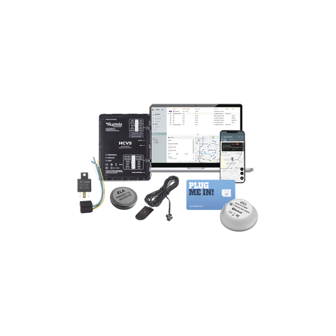 Kit de Localizador 4G LTE / Anti-Jammer Ajustable / CANbus FMS-J1708-J
