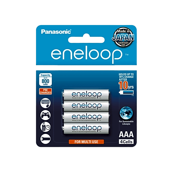 Batería Recargable AAA 1.2V ENELOOP / Ni-HM / Paquete de 4 Baterías