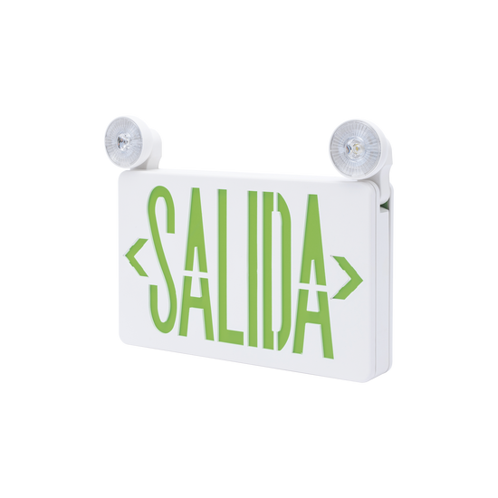 Letrero de Emergencia LED DUAL de SALIDA con Luz de Emergencia/Montaje