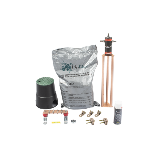 Kit de tierra física modelo TG45AB con Electrodo Magnetoactivo, capaci