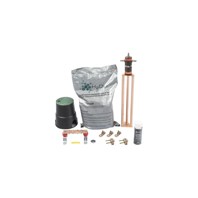 Kit de tierra física modelo TG45AB con Electrodo Magnetoactivo, capaci