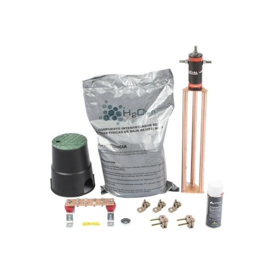 Kit de tierra física modelo TG45AB con Electrodo Magnetoactivo, capaci