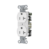 Contacto Dúplex 20 A, 125 V, 2 Polos, 3 Hilos, Cableado Posterior y La