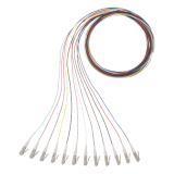 Kit de 12 Pigtails con Conector LC, Multimodo 50/125 OM4, 900um, de 1