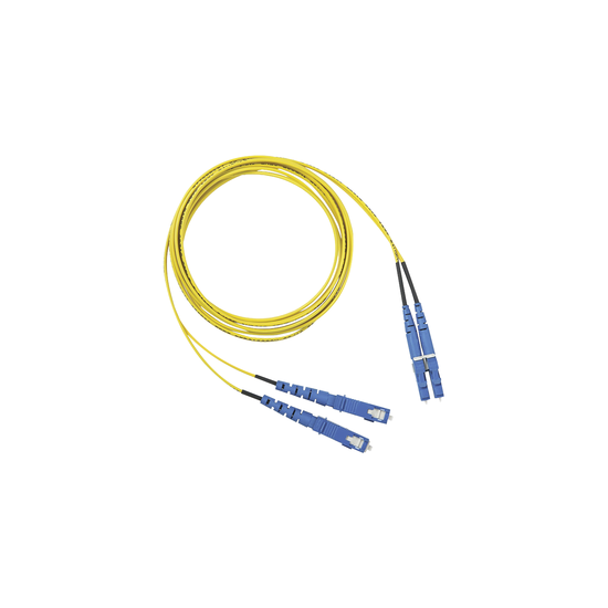 Jumper de Fibra Optica Monomodo 9/125 OS2, LC-SC Duplex, OFNR (Riser),