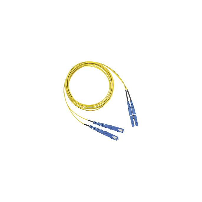 Jumper de Fibra Optica Monomodo 9/125 OS2, LC-SC Duplex, OFNR (Riser),