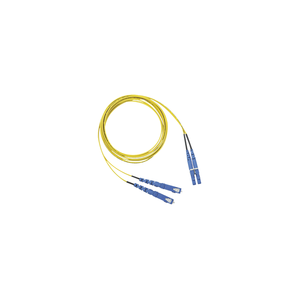 Jumper de Fibra Optica Monomodo 9/125 OS2, LC-SC Duplex, OFNR (Riser),