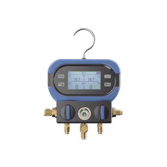 Manifold Digital / 2 Válvulas / Sensor Alta Precisión / LCD Retroilumi