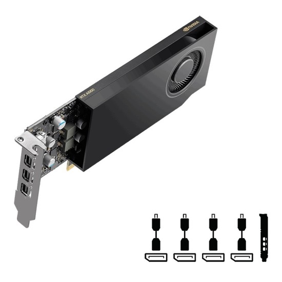 TARJETA DE VIDEO PNY (VCNRTXA400ATX-PB) NVIDIA RTX A400ATX,4GB GDDR6,4