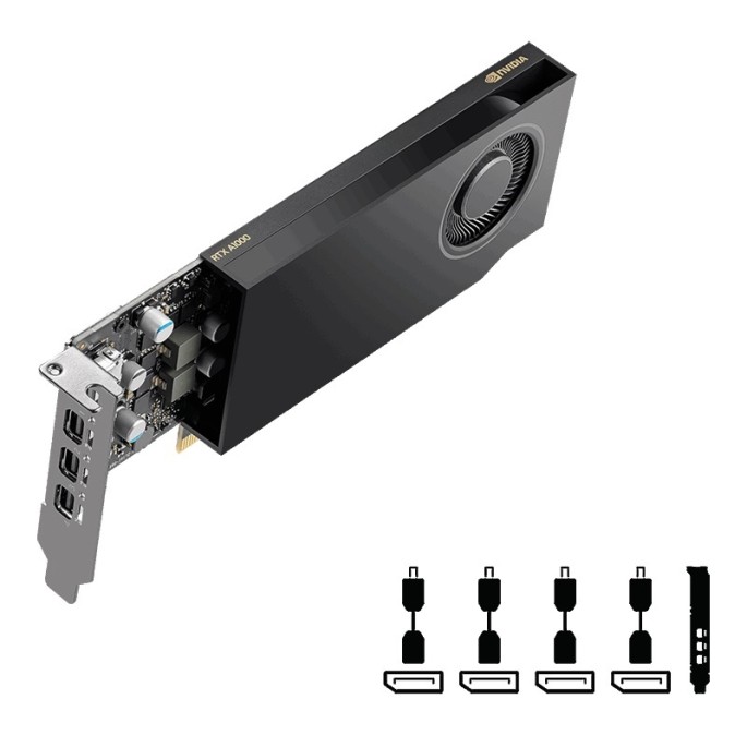 TARJETA DE VIDEO PNY (VCNRTXA400ATX-PB) NVIDIA RTX A400ATX,4GB GDDR6,4