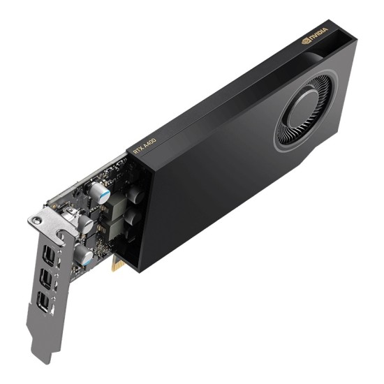 TARJETA DE VIDEO PNY (VCNRTXA400ATX-PB) NVIDIA RTX A400ATX,4GB GDDR6,4