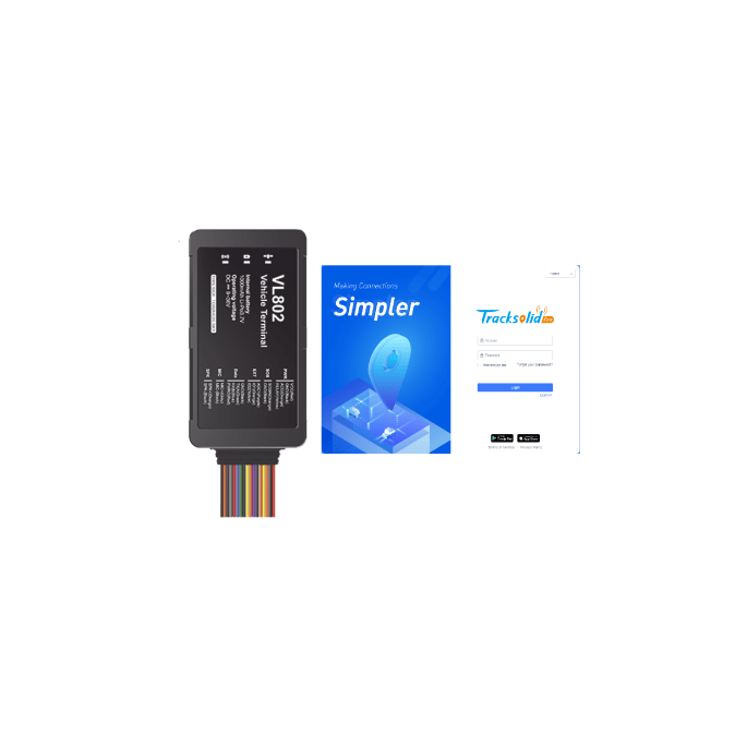 Rastreador GPS Vehicular 4G LTE / Corte Remoto de Motor / Botón de Eme